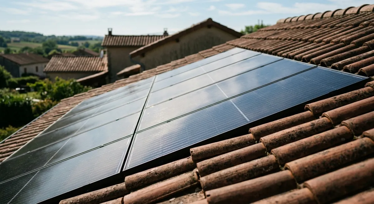 Panneaux photovoltaïques intégrés à une toiture
